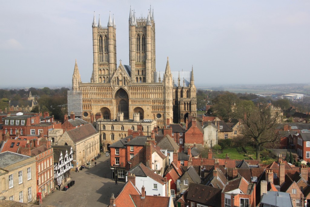 View of Lincoln Cathedral as seen from Lincoln Castle. (Natalie Grueninger's collection)